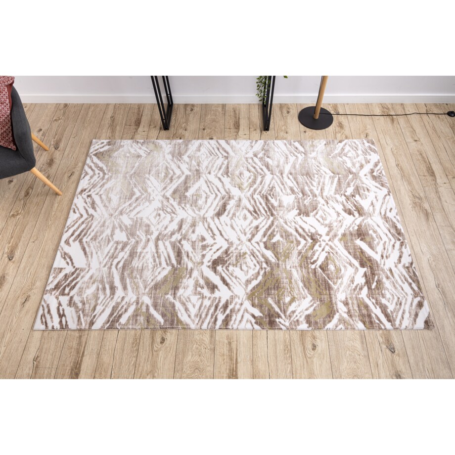 Dywan AKRYL DIZAYN 121 beż / zielony 160x230 cm