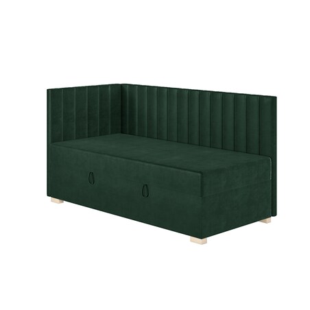 Mesonica Łóżko Snugi, linie zielone, 90x200, Lewostronne