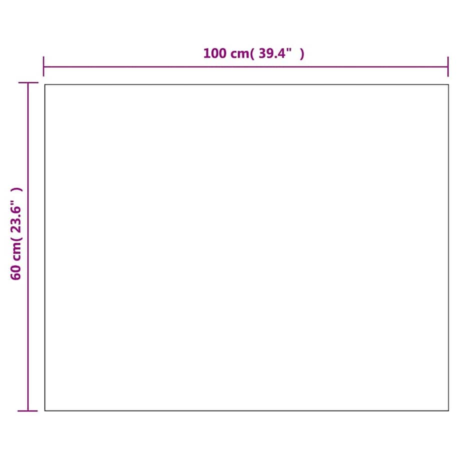 vidaXL Lustro ścienne z lampkami LED, bez ramy, prostokątne, szklane