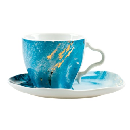 Zestaw filiżanek 250 ml ze spodkami dla 2 osób 4 el. Stone Age Baltic LB94 (7203)