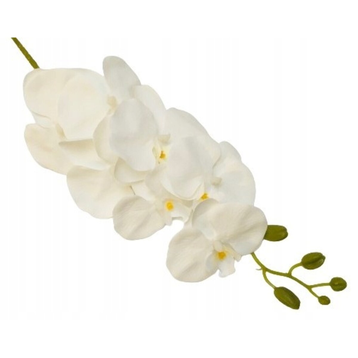 BIAŁY GUMOWANY STORCZYK NA ŁODYDZE piękny na dekoracje wazonu bukietu ślub