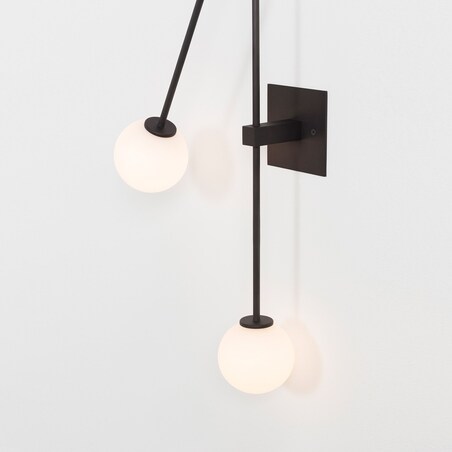 Kinkiet lampa ścienna czarna APP1595-2W black