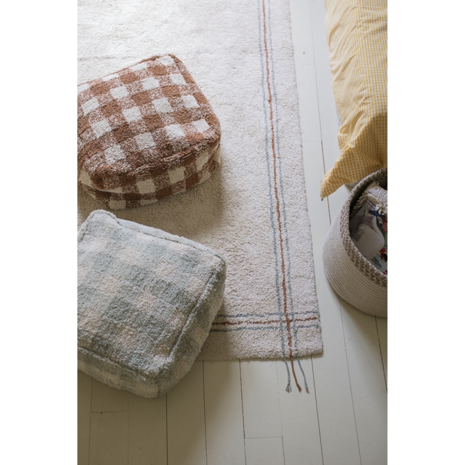 Pufa Vichy Blue Sage Lorena Canals