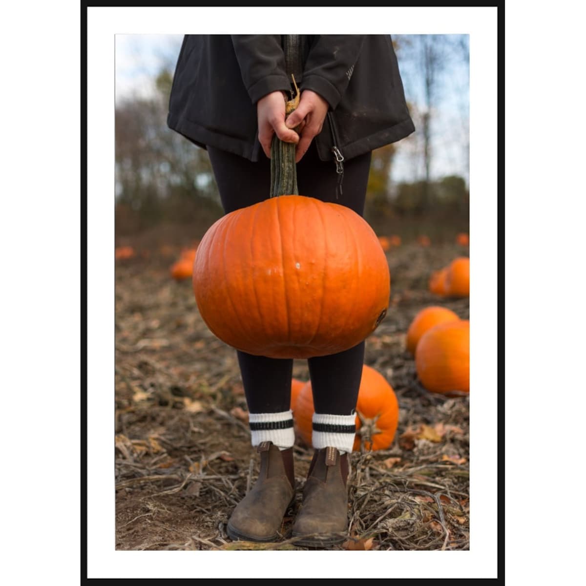 Poster Story, Plakat, Obraz - Dziewczyna z Dynią, wymiary 60 x 84 cm