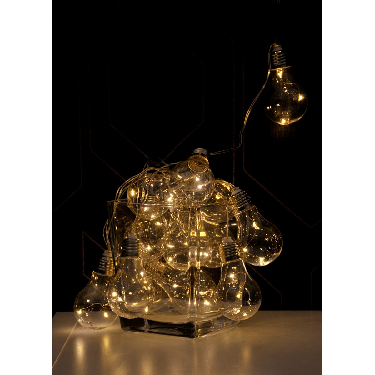 Dekoracyjna girlanda zewnętrzna 20 LED 5,3m 2,7W klimatyczna ciepła