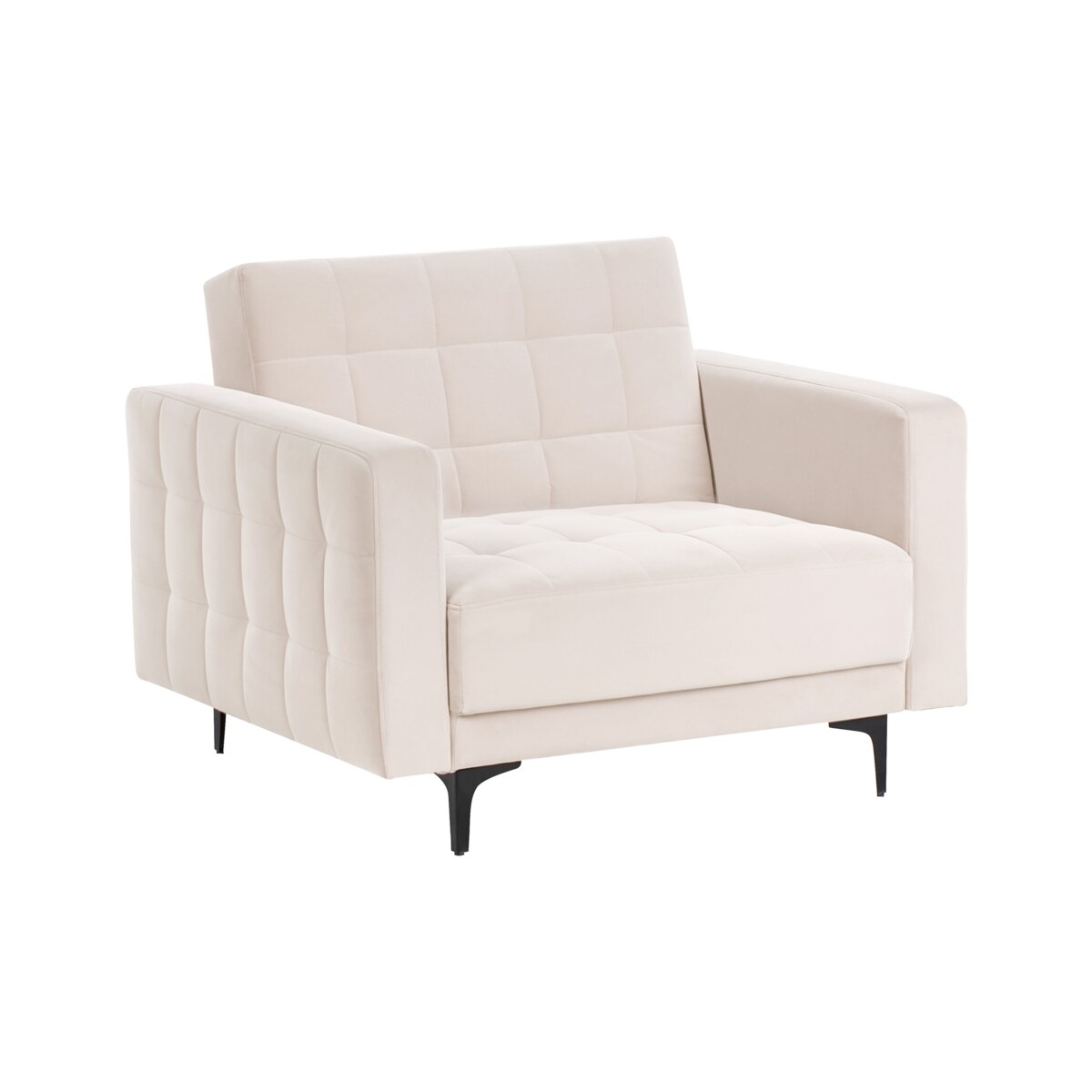 Fotel ABERDEEN Welur Jasnobeżowy