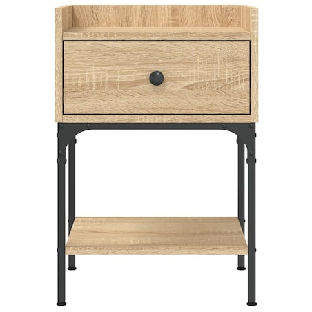 vidaXL Stolik nocny, dąb sonoma, 40,5x31x60cm, materiał drewnopochodny