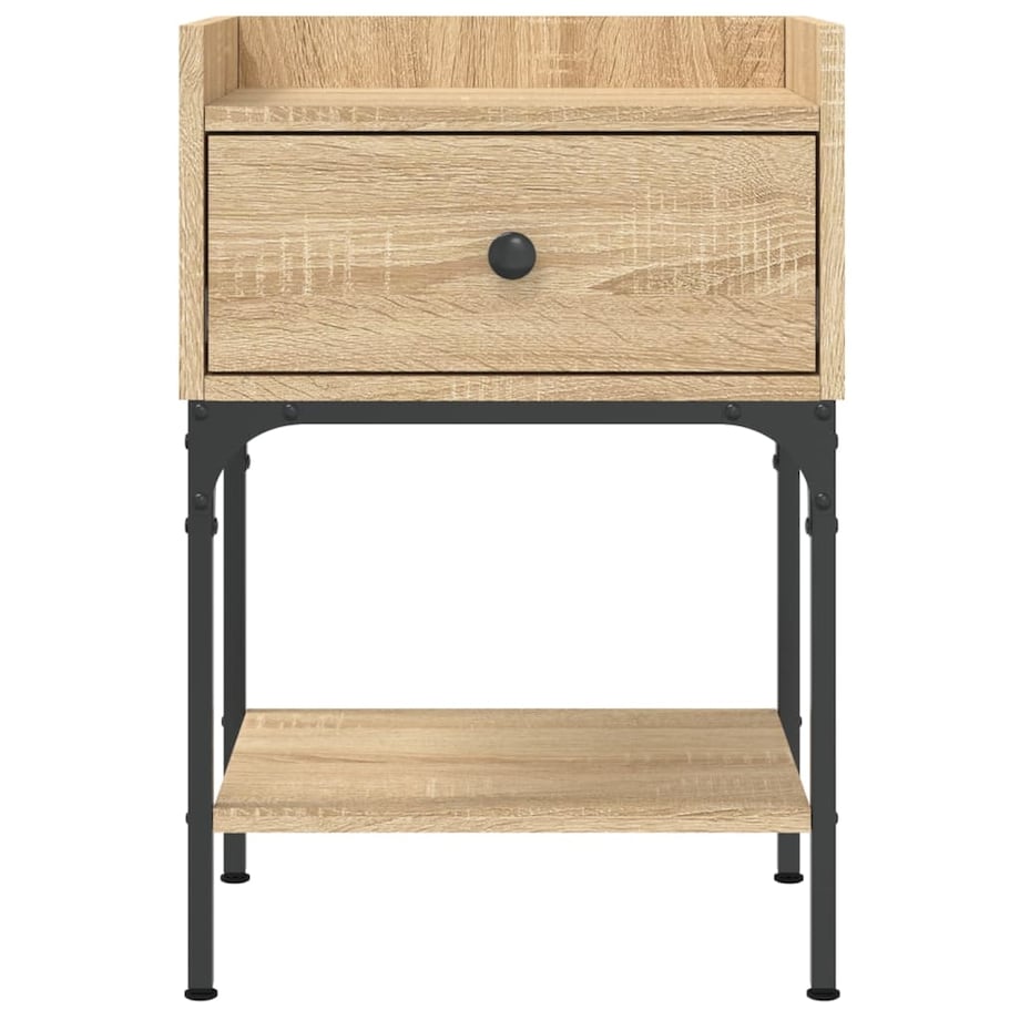 vidaXL Stolik nocny, dąb sonoma, 40,5x31x60cm, materiał drewnopochodny