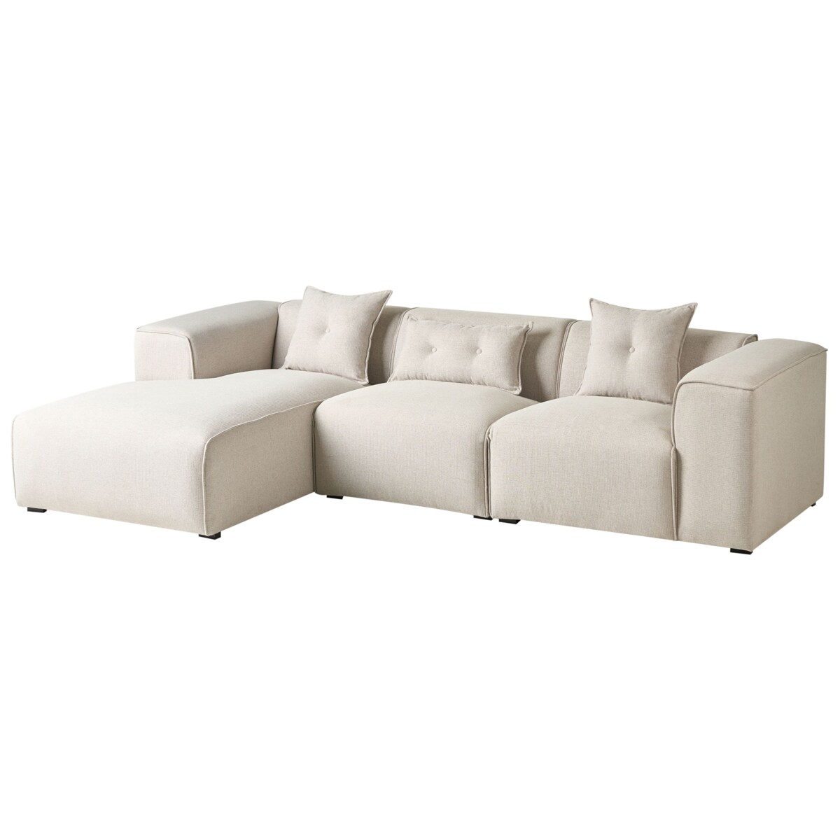 Narożnik prawostronny jasnobeżowy DOLVA