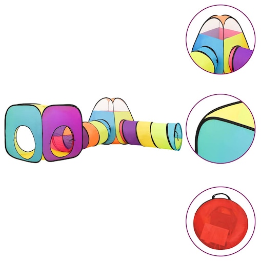 vidaXL Namiot do zabawy dla dzieci, kolorowy, 190x264x90 cm