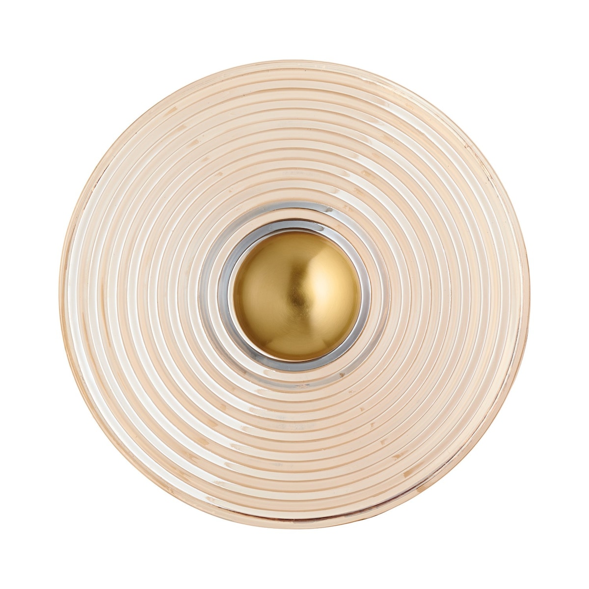 Lampa ścienna HELIOS 30 cm bursztynowo-złota