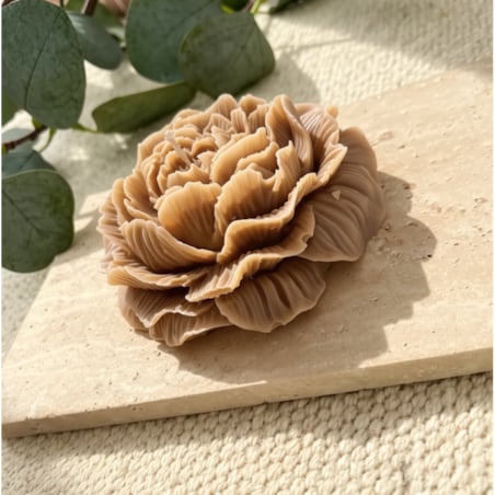 Świeca sojowa ekologiczna dekoracyjna piwonia peonia "Peony Queen" 80x35mm