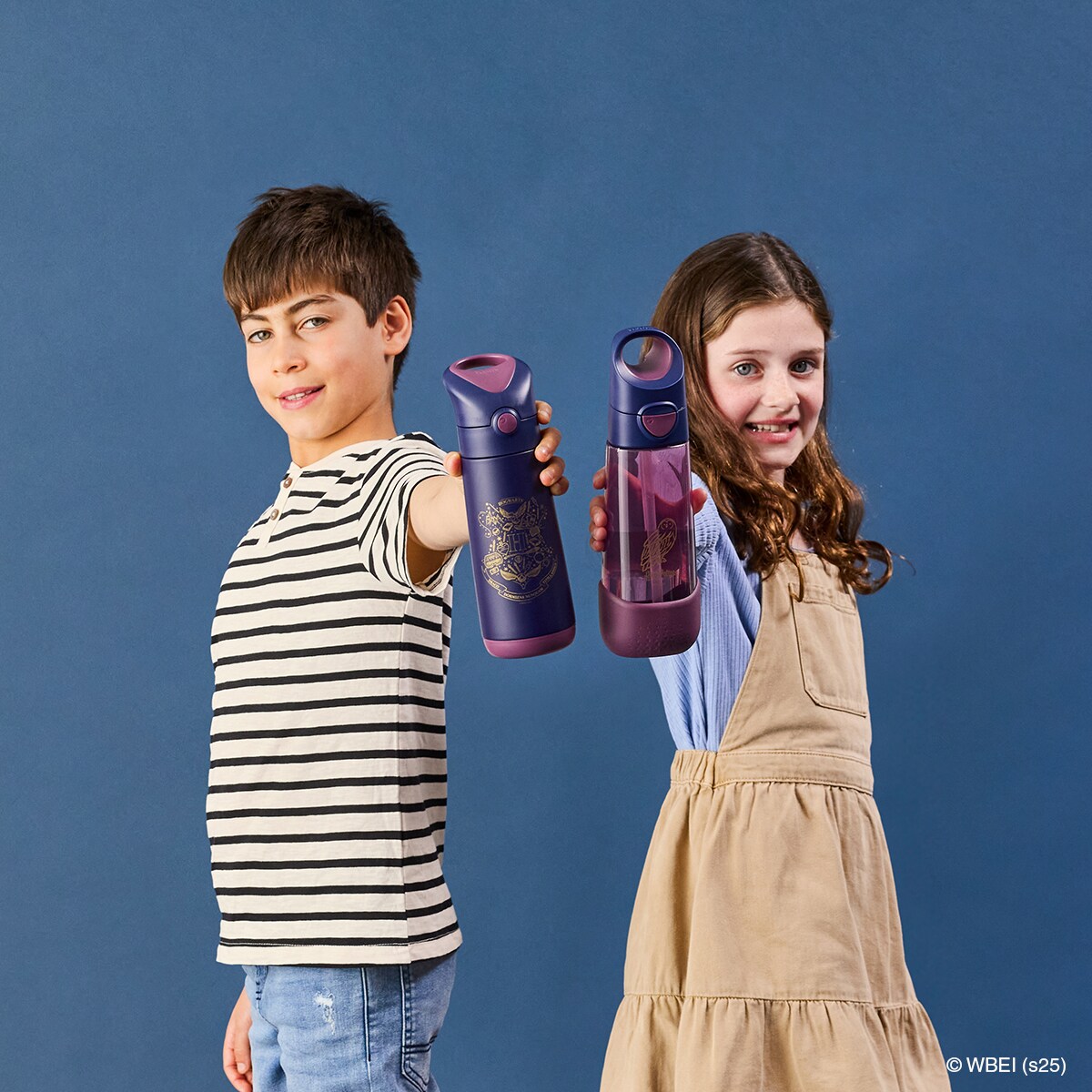 Harry Potter Bidon ze słomką dla dziecka do szkoły - butelka na wodę tritanowa 600 ml b.box