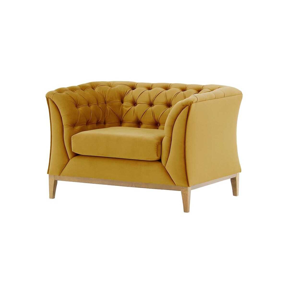Fotel Chesterfield Modern Wood-Velluto 8