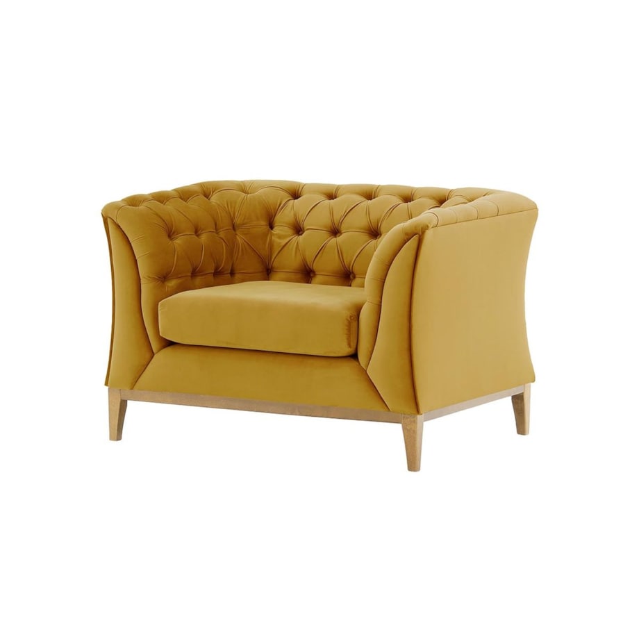 Fotel Chesterfield Modern Wood-Velluto 8