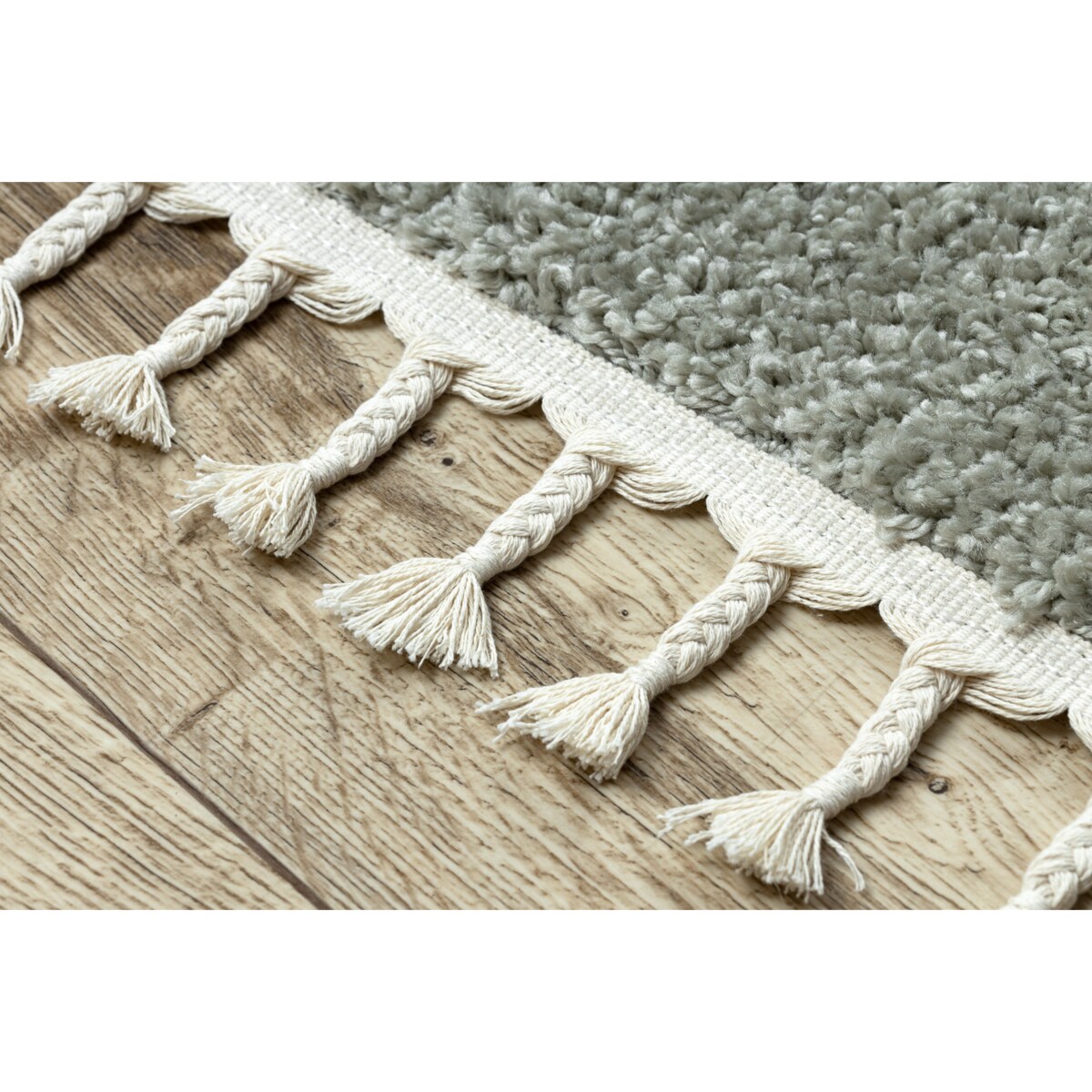 Dywan BERBER 9000 zielony Frędzle 240x330 cm