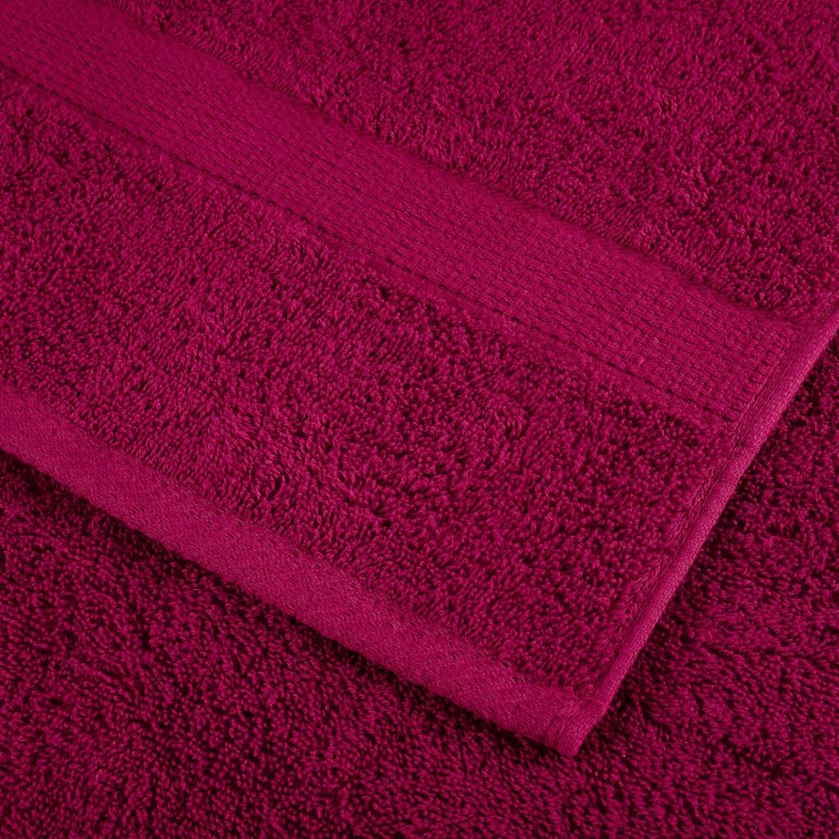 vidaXL Ręczniki premium SOLUND, 2 szt., bordowe, 100x150 cm, 600 g/cm²