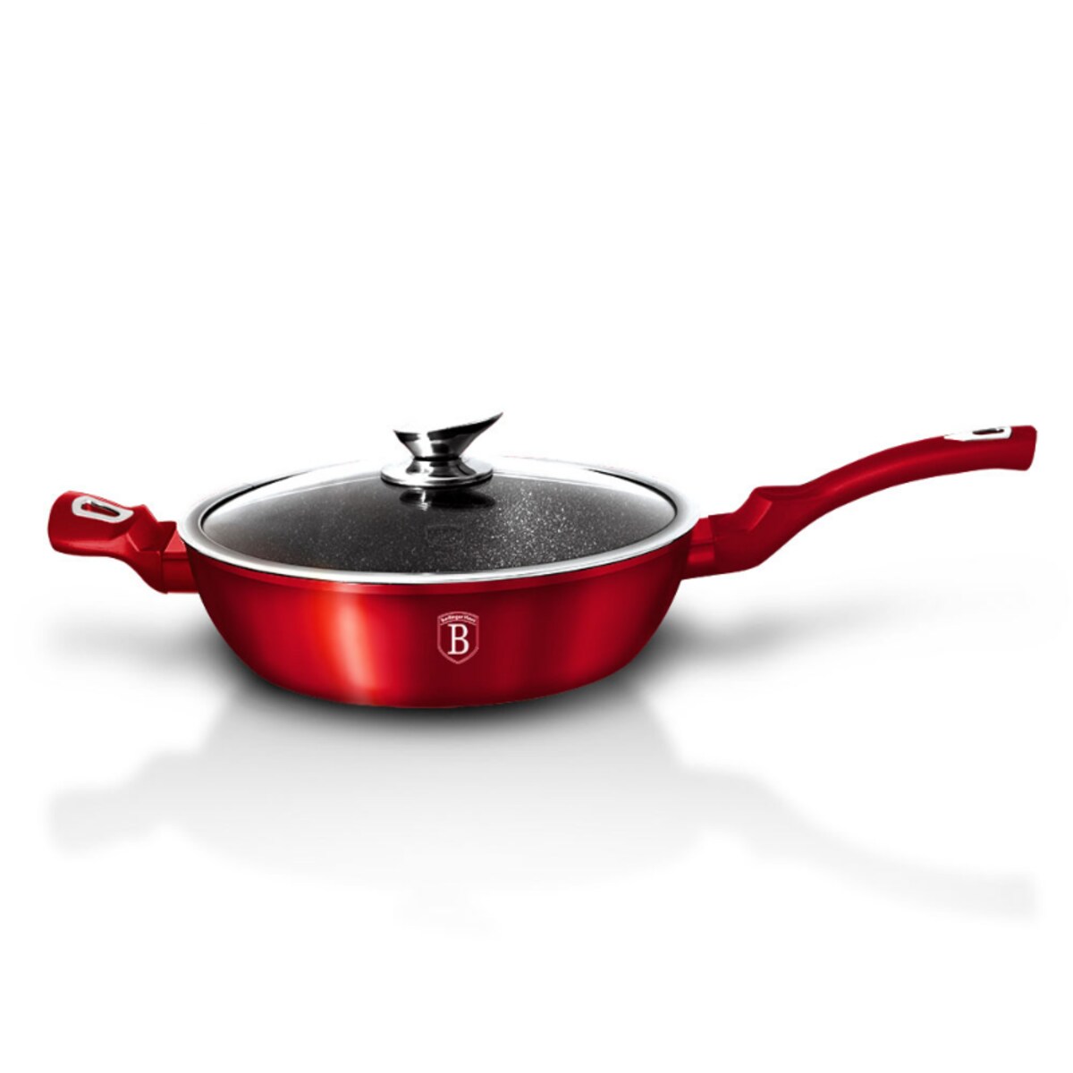 Patelnia z powłoką granitową 32cm BERLINGER HAUS Burgundy Metallic