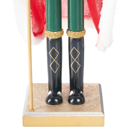 Figurka dekoracyjna HALLSJON Dziadek do orzechów 50 cm Czerwony/ zielony