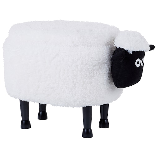 Pufa zwierzak ze schowkiem SHEEP Biały Baranek