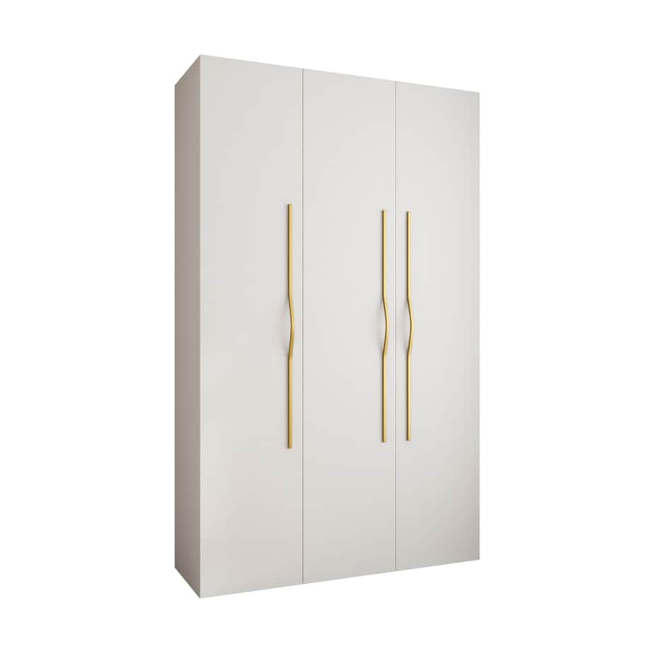 Szafa trzydrzwiowa Como 2 150 gł.40 biały+złoty