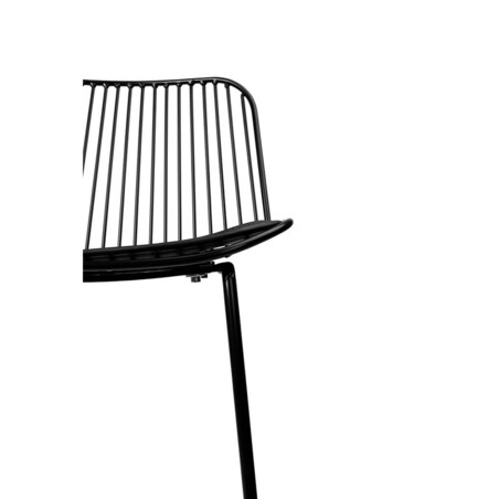 Krzesło barowe Miles MC-176H.76 druciane industrial czarne