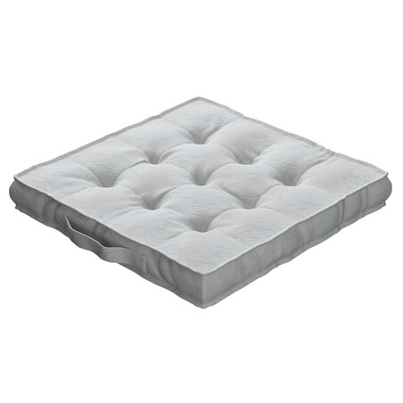 Poduszka na krzesło Kuba, liście akantu na jasno-popielatym tle , 40 x 40 x 6 cm, Damasco