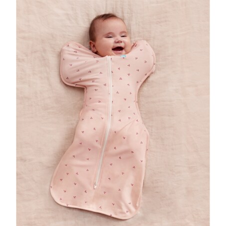Otulacz Swaddle UP - rozmiar S - różowy wiśnie - ETAP 1 - TOG 1