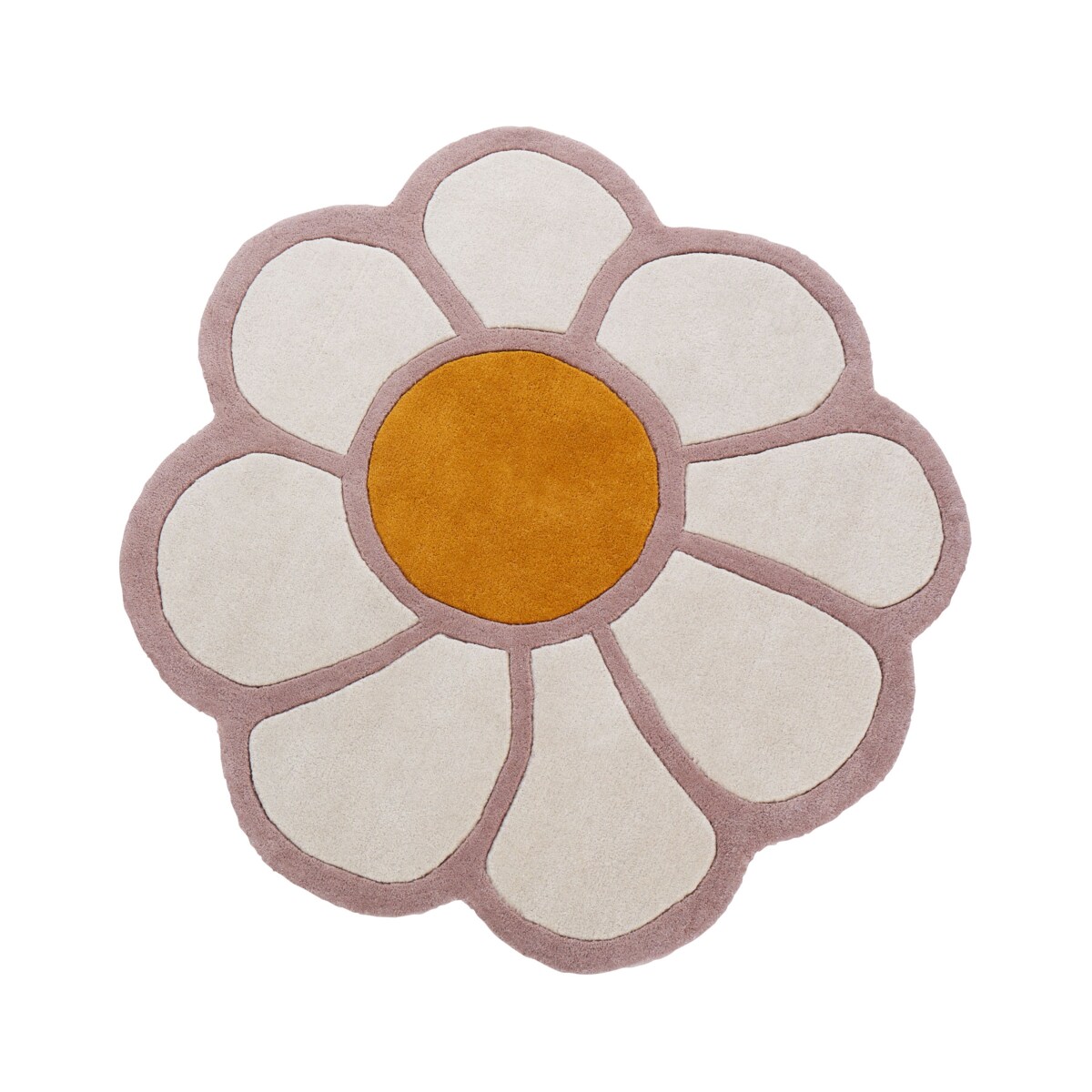 Dywan dziecięcy wełniany kwiat 120 cm wielokolorowy THUMBELINA