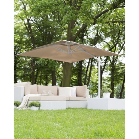 Parasol ogrodowy na wysięgniku 250 cm MONZA Piaskowy
