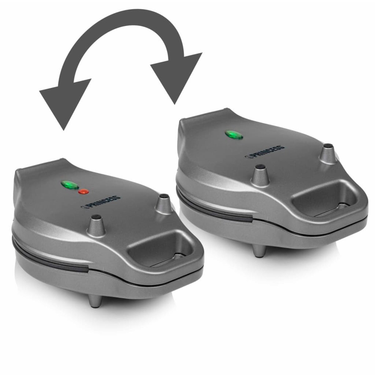 Princess Gofrownica do gofrów bąbelkowych, 700 W, czarna