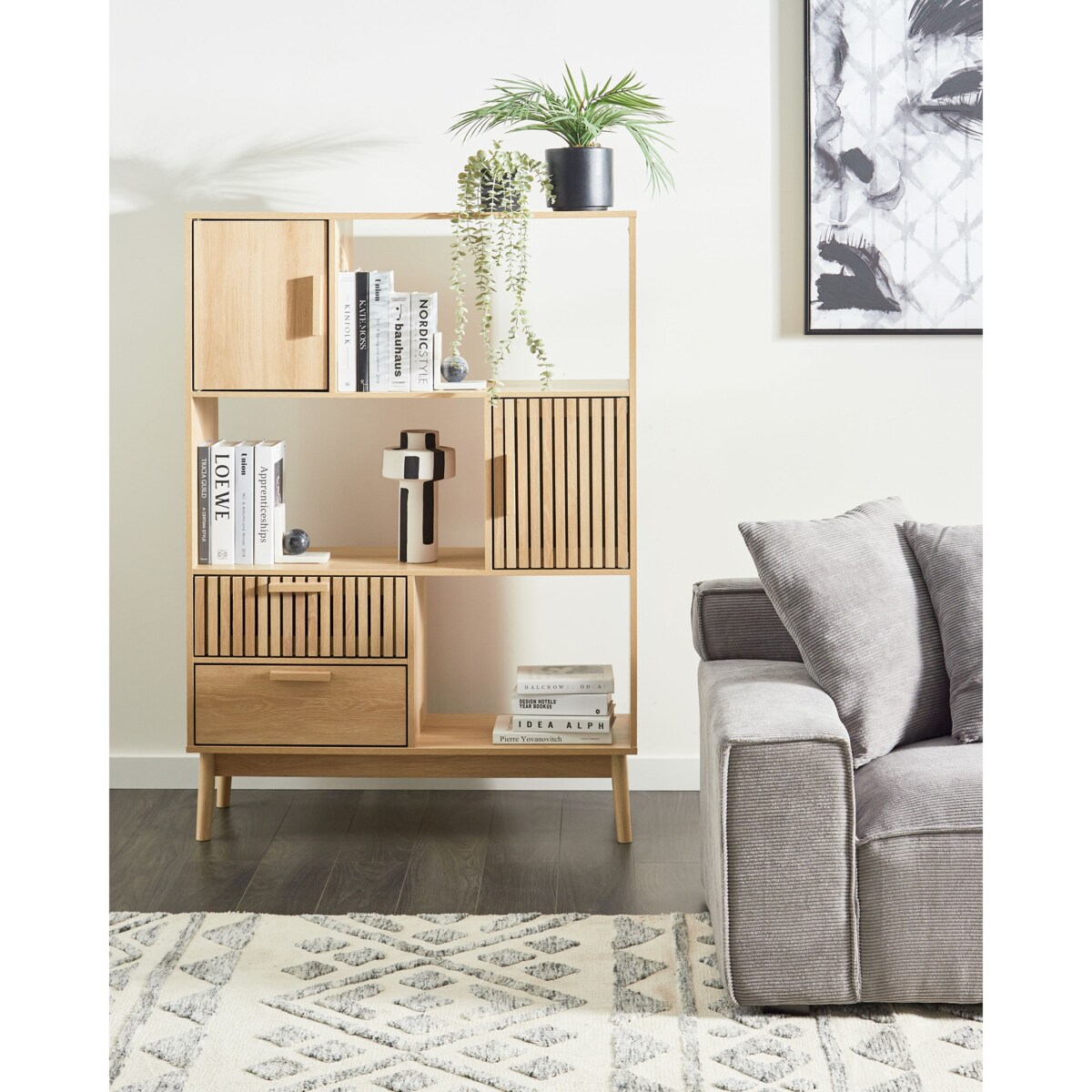 Regał LYNWOOD 140 cm Jasnobrązowy