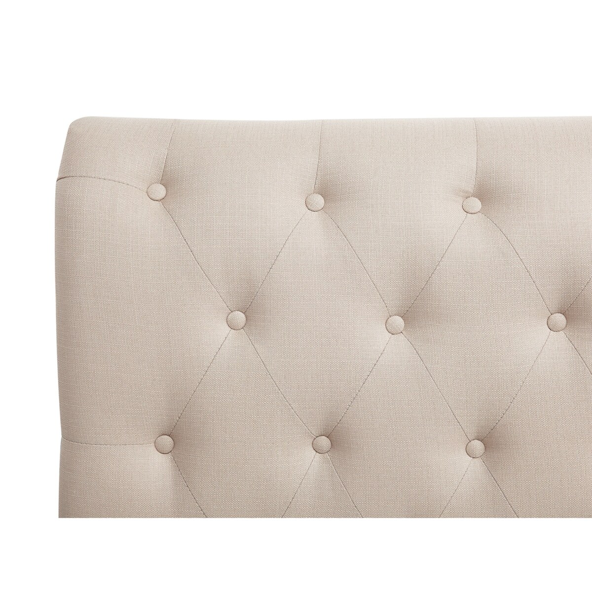 Łóżko tapicerowane 180 x 200 cm beżowe REIMS