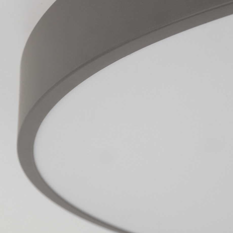 Lampa Sufitowa Łazienkowa Tk Lighting Velis Brązowy Plafon Led 40W Ip54 Zmienna Barwa, Ściemniany