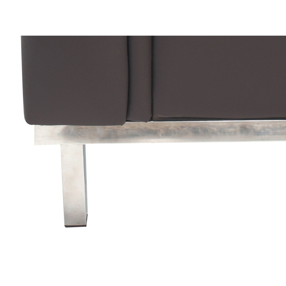 Narożnik skórzany prawostronny brązowy OSLO