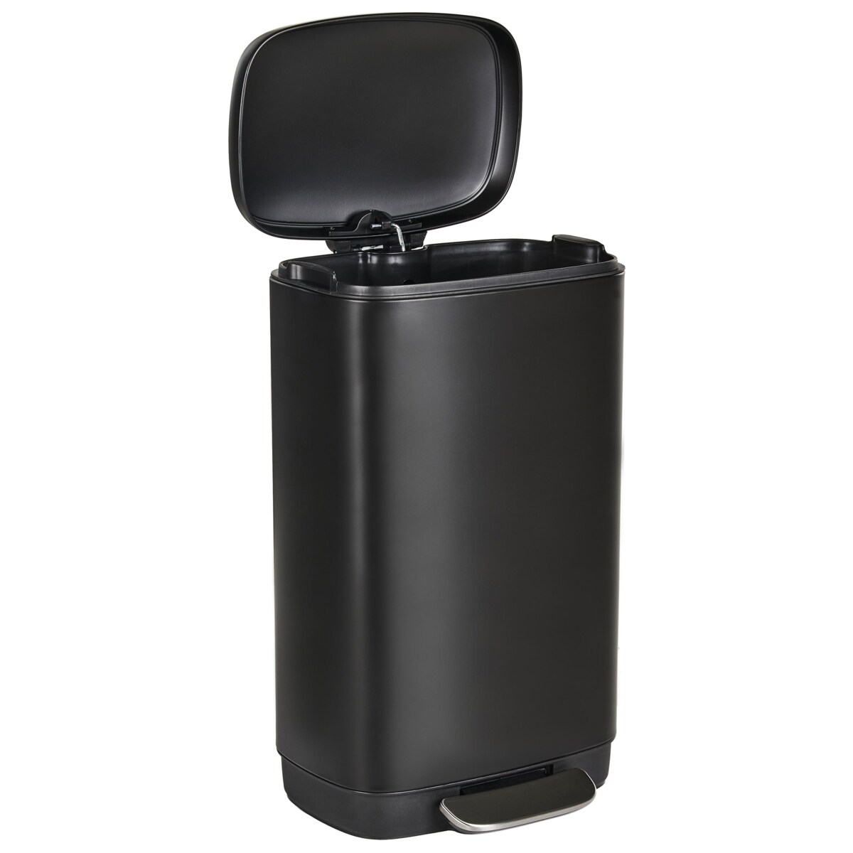 Kosz na śmieci z pedałem 30 L ECOCOLLECT Metal Czarny