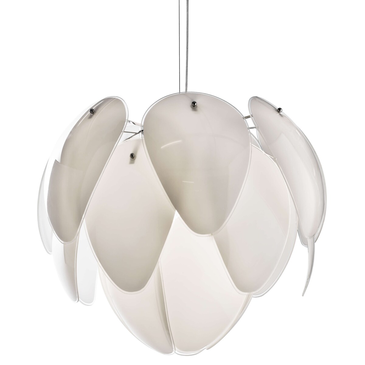 Nowoczesna lampa wisząca Antires szklane płatki do salonu