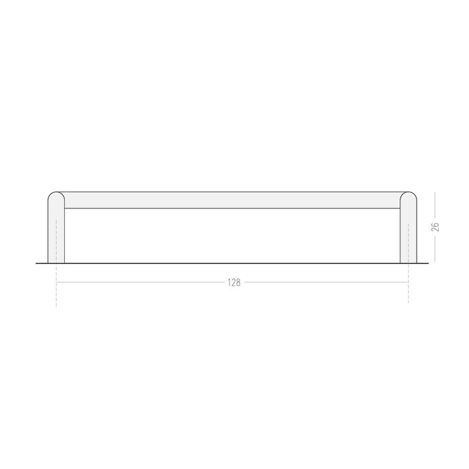 AVA COPPER POLISHED uchwyt meblowy podłużny miedziany polerowany lakierowany