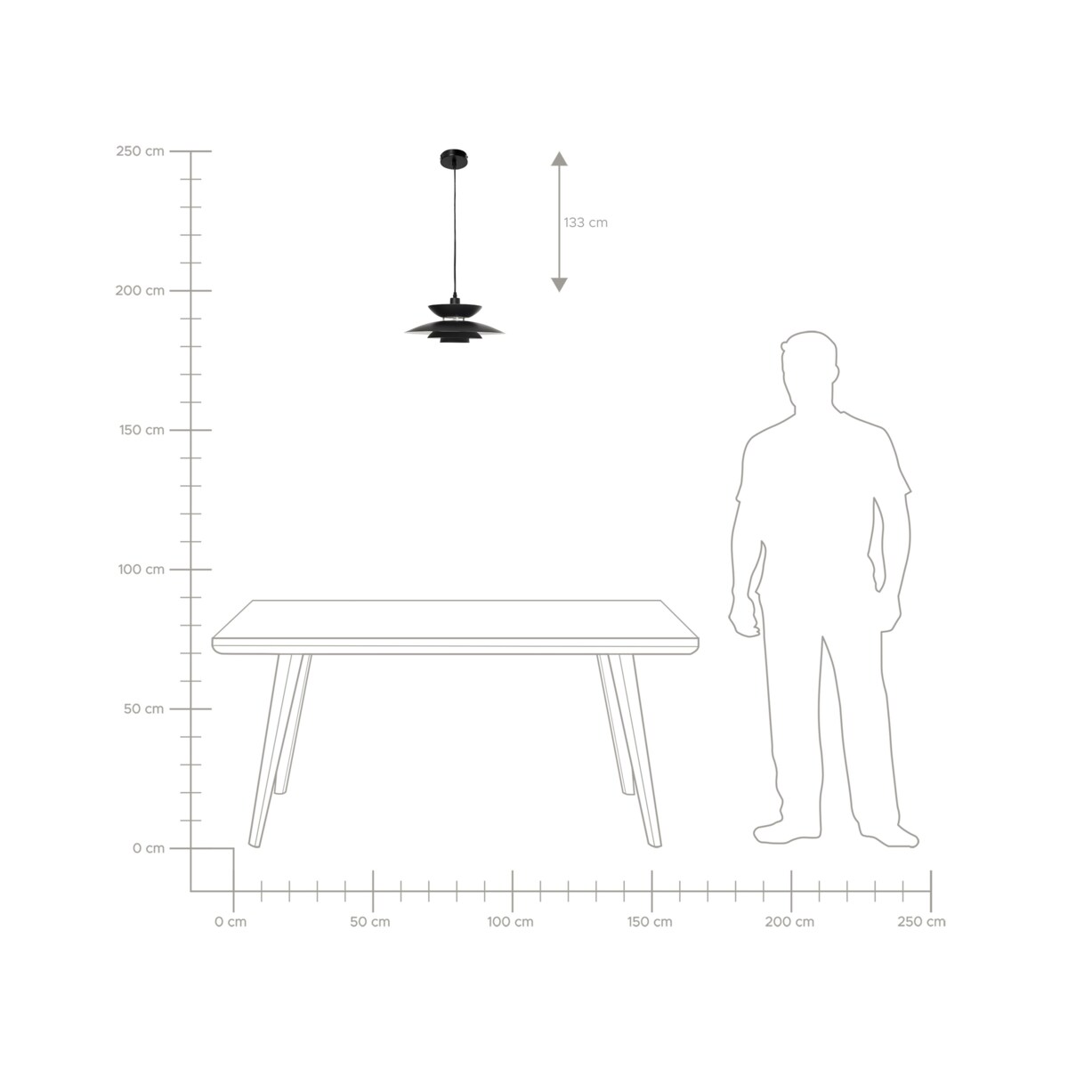 Lampa wisząca JURGA Metal Czarny