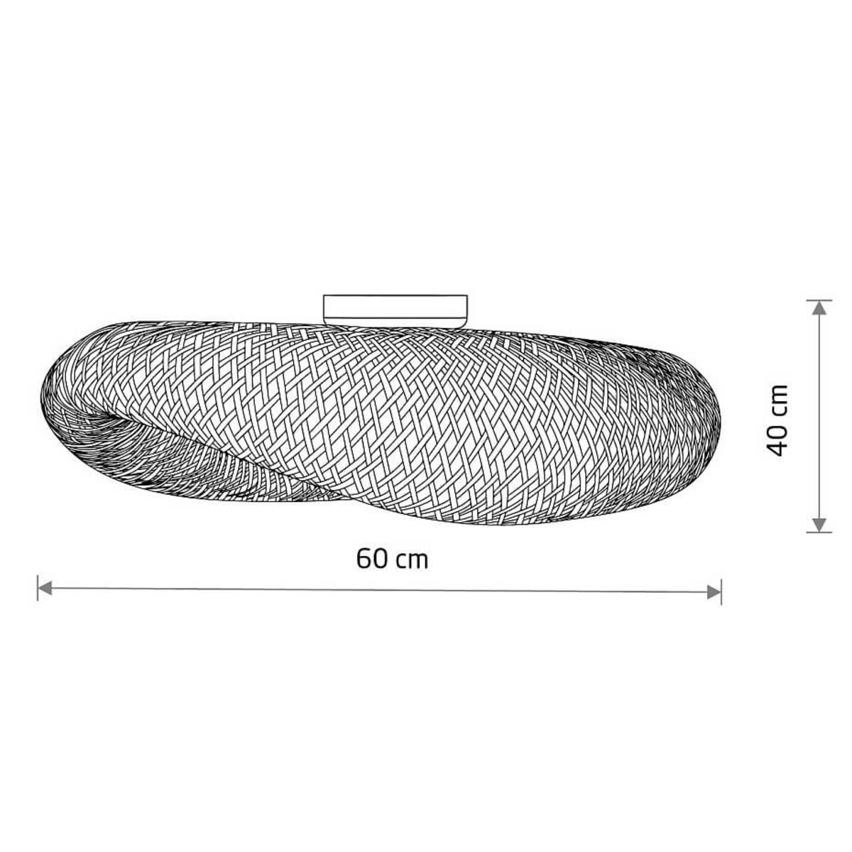 Bambusowy plafon Havana 11171 Nowodvorski japandi klatka siatka drewniany biały