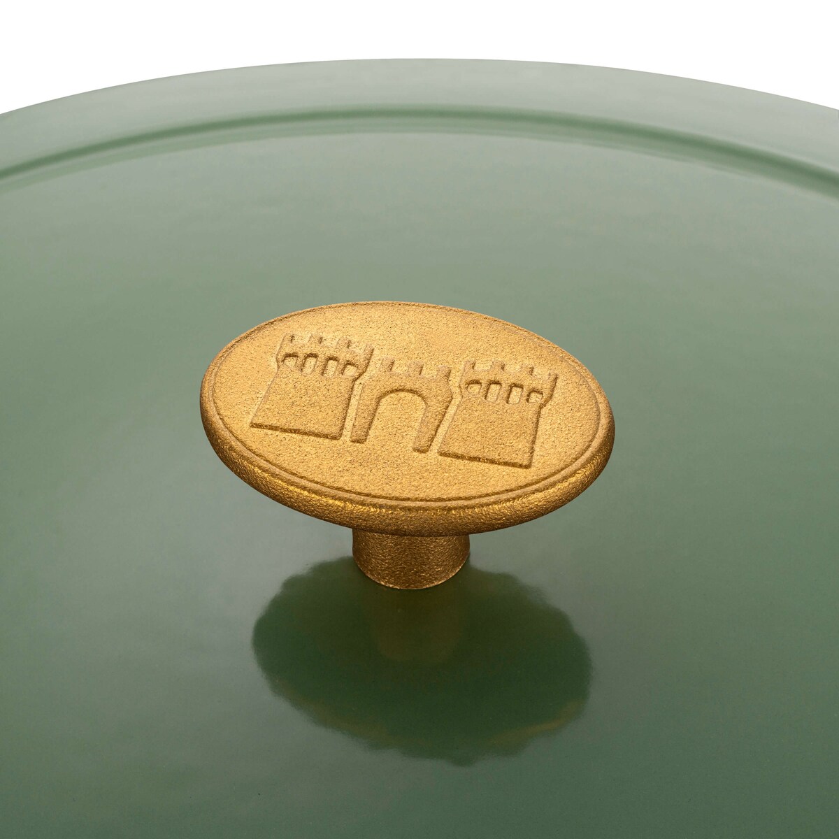 Garnek żeliwny owalny Ballarini Bellamonte - Zielony, 2.2 ltr