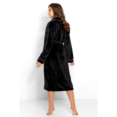 Szlafrok Charlotte Long Black, XXL