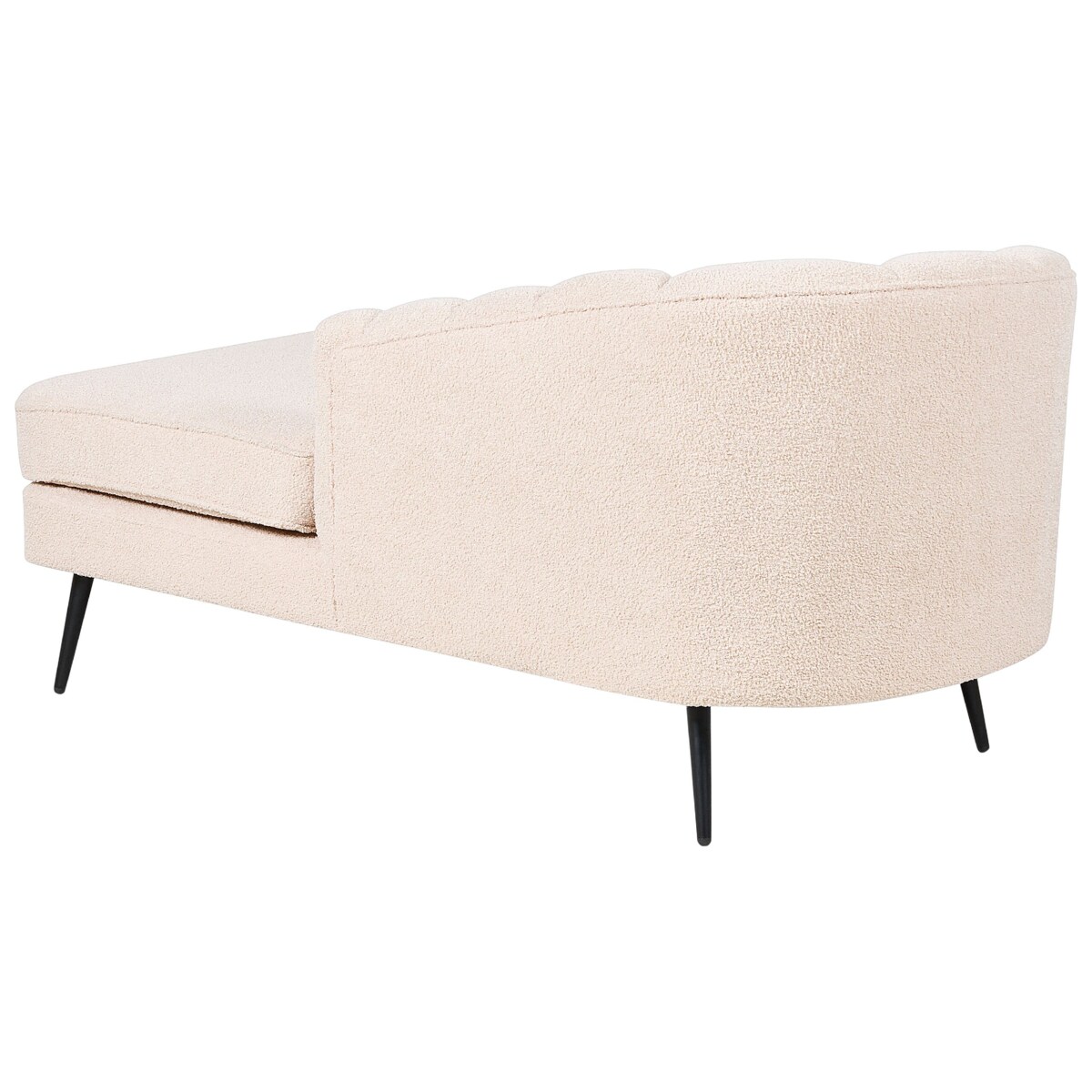 Szezlong boucle lewostronny jasnobeżowy ALLIER