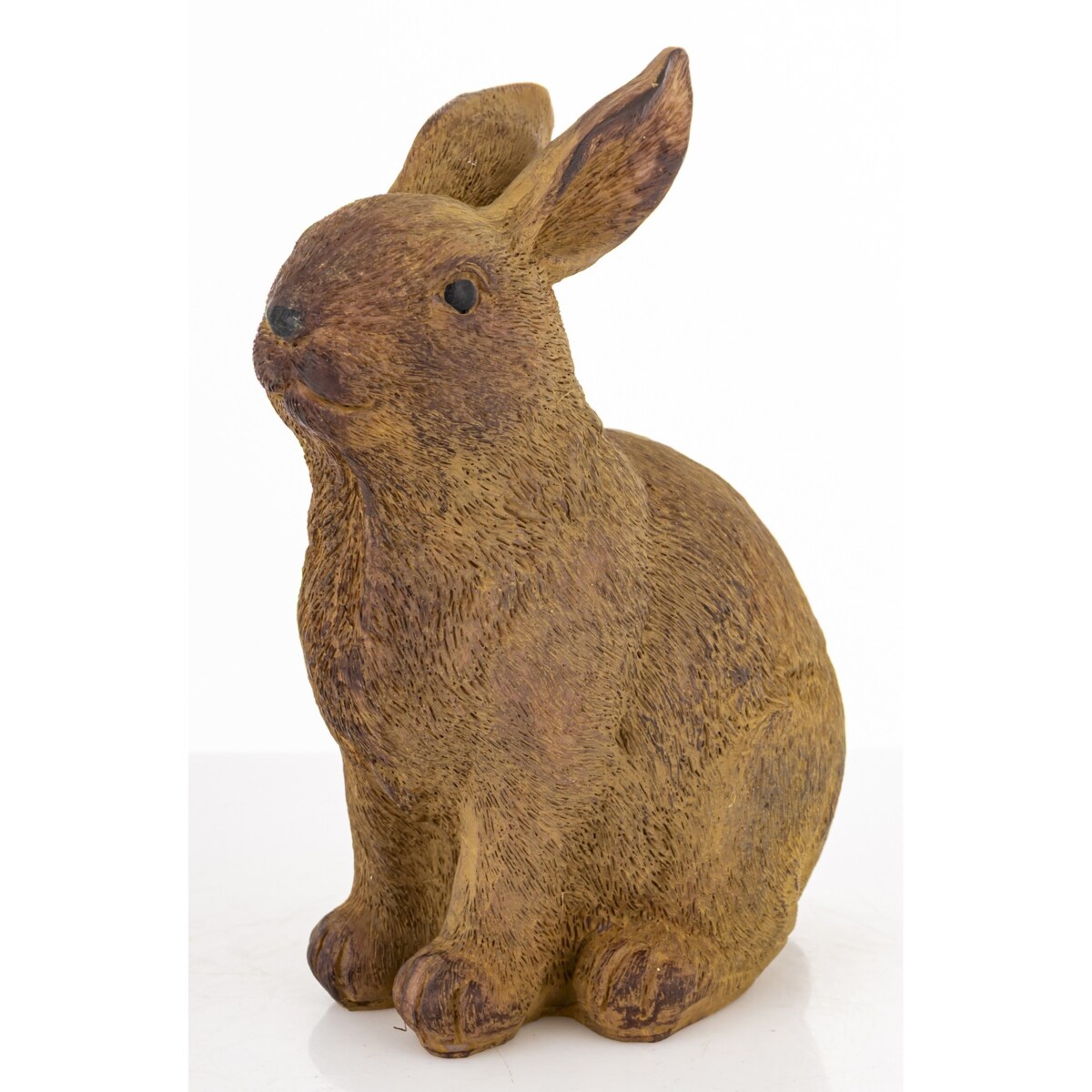 Dekoracja - para brązowych króliczków 11x8x10 i 13x6,5x9 cm MARRONE