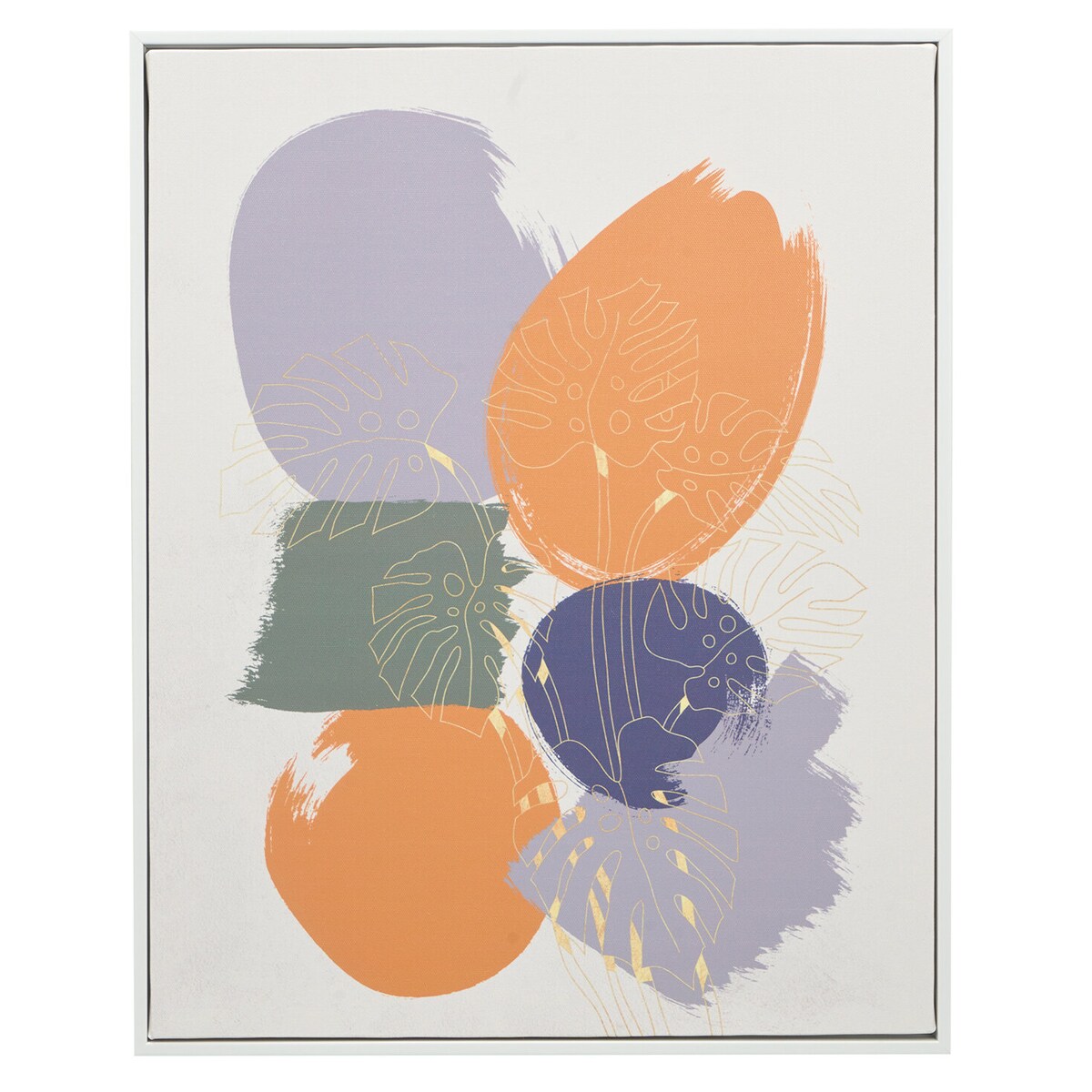 Obraz w białej ramie SOLARA motyw okręgów, 40 x 70 cm