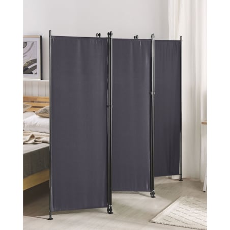 5-panelowy składany parawan pokojowy 270 x 170 cm szary NARNI