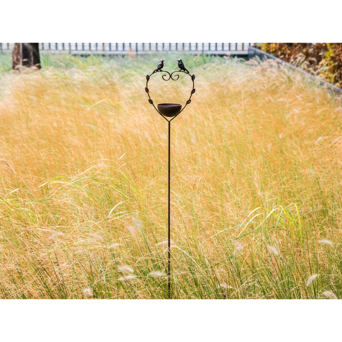 Ogrodowe poidełko dla ptaków brązowe SPARROW