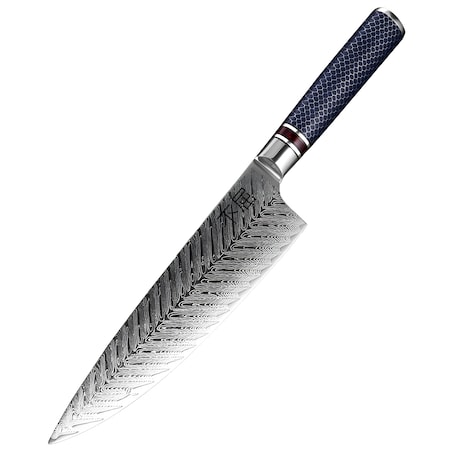 Japońska stal VG-10 Profesjonalny nóż szefa kuchni ze stali damasceńskiej Fukutsu