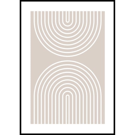 plakat beige arches 1 70x100 cm