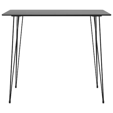 vidaXL Stolik barowy, czarny, 120x60x105 cm